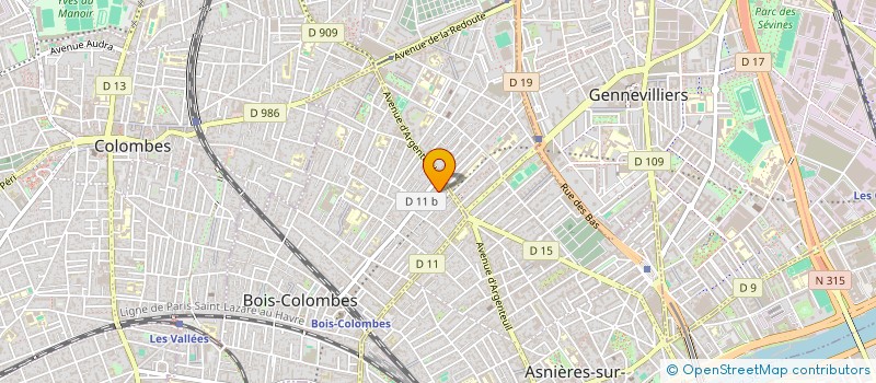 localisation de l'entreprise 909 363 491  à BOIS-COLOMBES