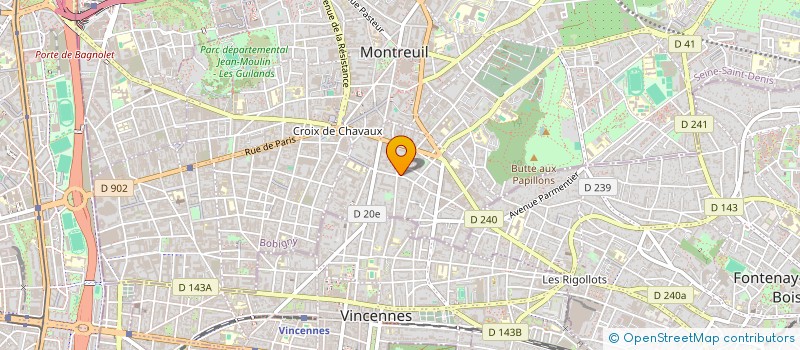 localisation de l'entreprise 909 366 866 à MONTREUIL