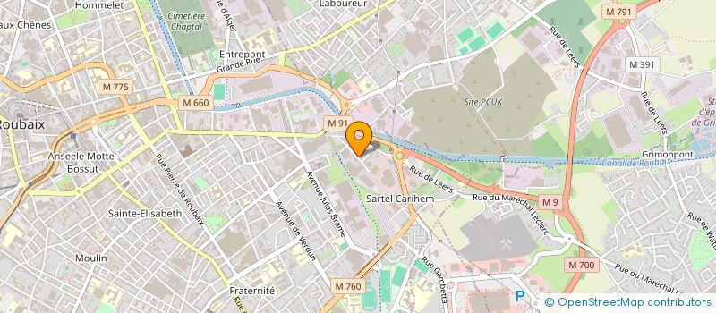 localisation de l'entreprise 909 371 288   ROUBAIX