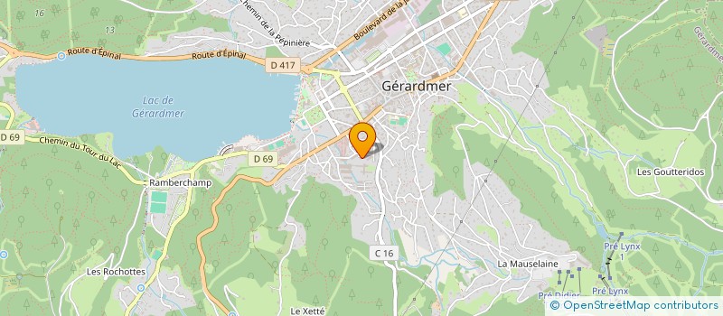 localisation de l'entreprise 909 400 533   GERARDMER