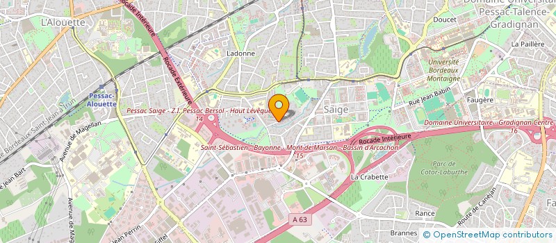 localisation de l'entreprise 909 475 378 à PESSAC