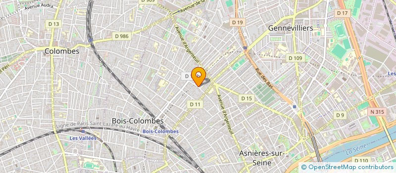 localisation de l'entreprise 909 499 352  à BOIS-COLOMBES