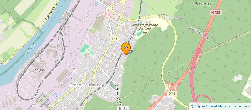 localisation de l'entreprise 909 513 293   GRAND-COURONNE