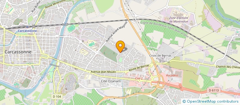 localisation de l'entreprise 909 624 215 à CARCASSONNE