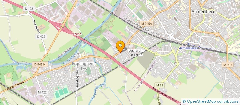 localisation de l'entreprise 909 666 604   ERQUINGHEM-LYS