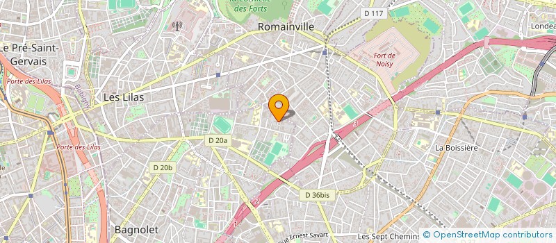 localisation de l'entreprise 909 687 964 à BAGNOLET