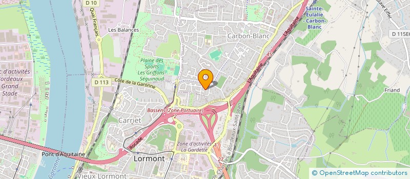 localisation de l'entreprise 909 708 406   CARBON-BLANC