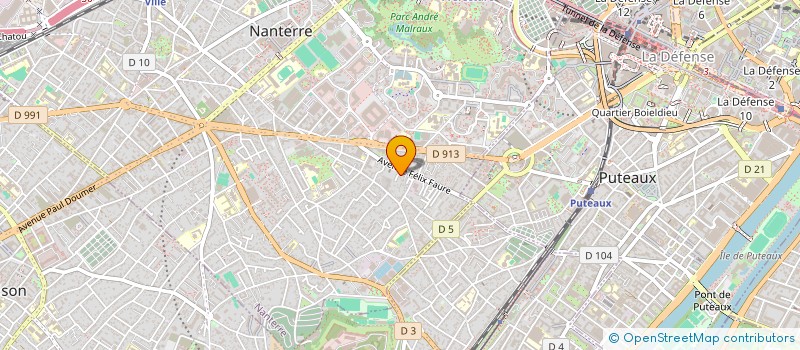 localisation de l'entreprise 909 747 644   NANTERRE