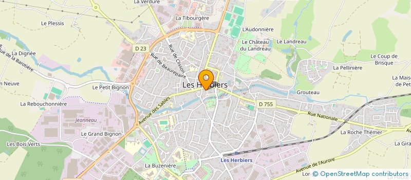 localisation de l'entreprise 909 756 884 à LES HERBIERS