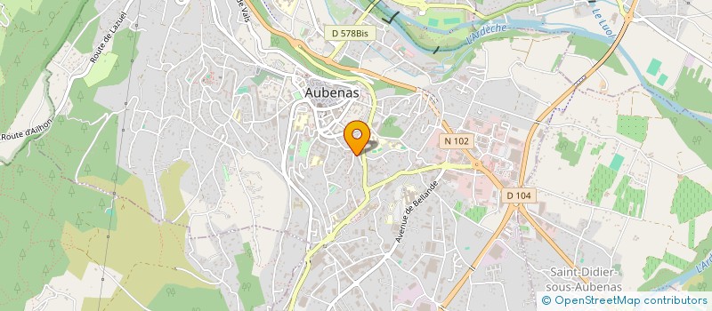 localisation de l'entreprise 909 769 705 à AUBENAS