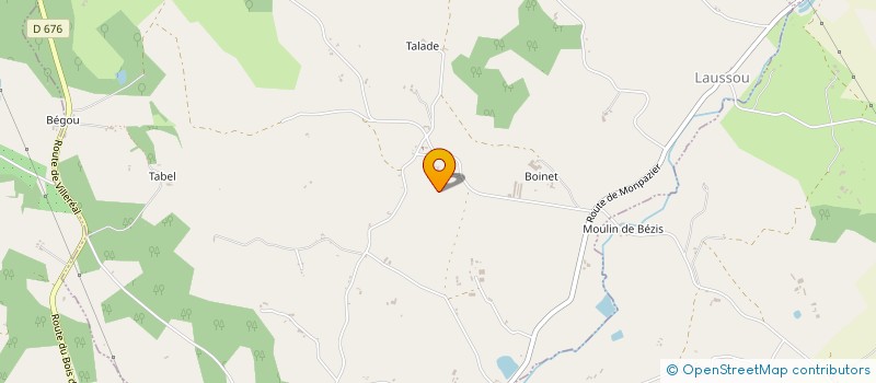 localisation de l'entreprise 909 771 628   LAUSSOU