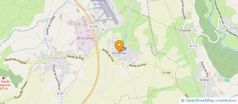 localisation de l'entreprise 909 847 600   CHASPUZAC