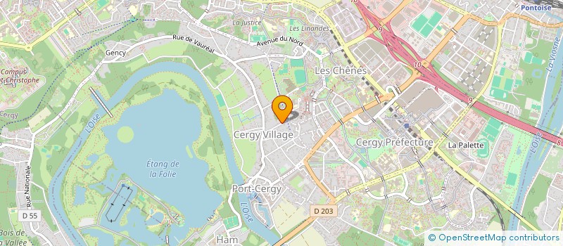 localisation de l'entreprise 909 853 418   CERGY