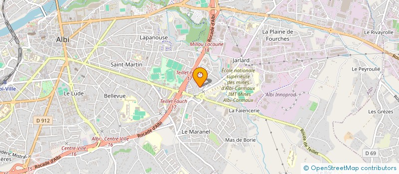 localisation de l'entreprise 909 864 530 à ALBI