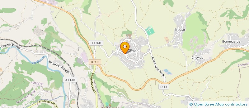 localisation de l'entreprise 909 881 773   POLIGNAC