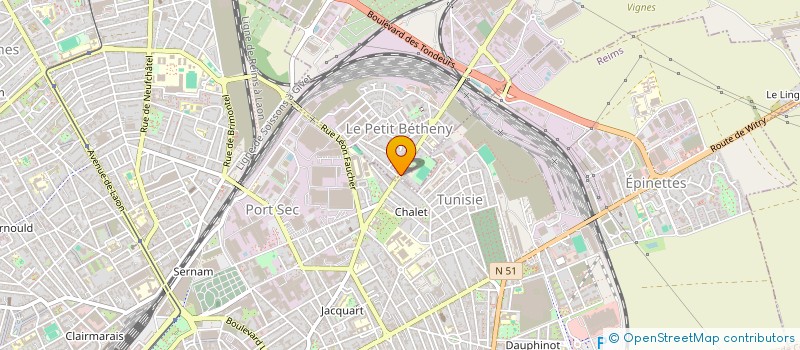 localisation de l'entreprise 909 888 208   BETHENY