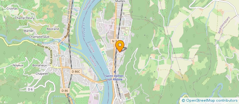 localisation de l'entreprise 909 953 457   SAINT-VALLIER