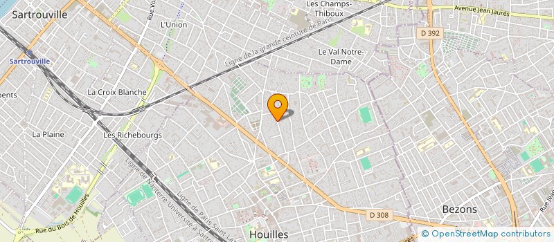 localisation de l'entreprise 909 954 349   HOUILLES