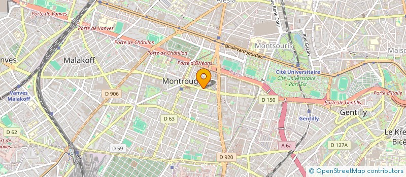 localisation de l'entreprise 90C LE PRET A COMMUNIQUER à MONTROUGE