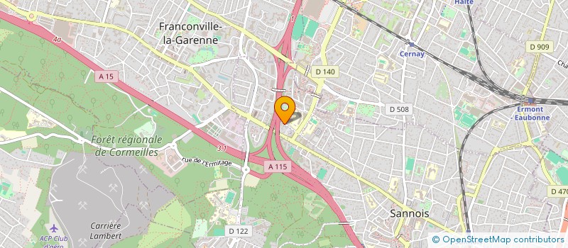 localisation de l'entreprise 91 CHEMIN DU POIRIER BARON  SANNOIS