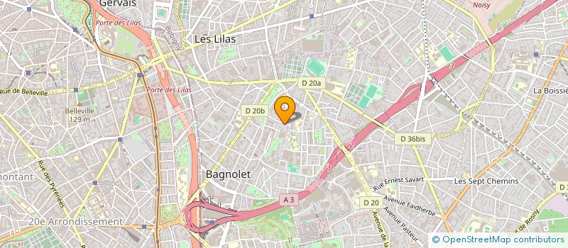 localisation de l'entreprise 910 016 393   BAGNOLET