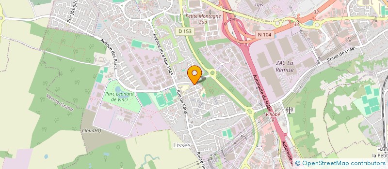 localisation de l'entreprise 910 027 093 à MENNECY