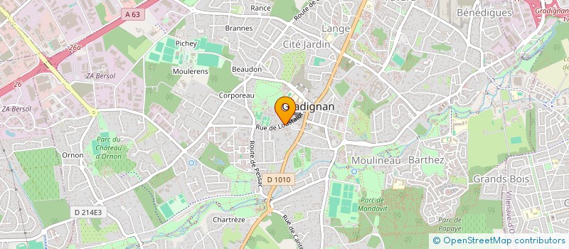 localisation de l'entreprise 910 045 459 à GRADIGNAN