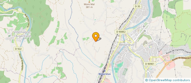 localisation de l'entreprise 910 101 005   BEDARIEUX