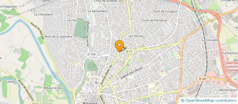 localisation de l'entreprise 910 106 889   BEZIERS