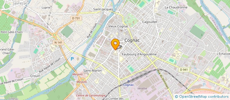 localisation de l'entreprise 910 112 572   COGNAC