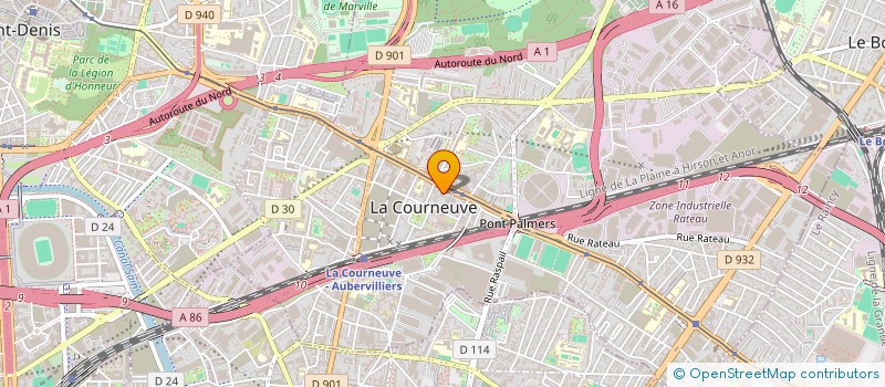 localisation de l'entreprise 910 116 995  à LA COURNEUVE