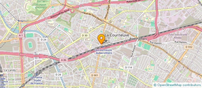 localisation de l'entreprise 910 137 553  à LA COURNEUVE