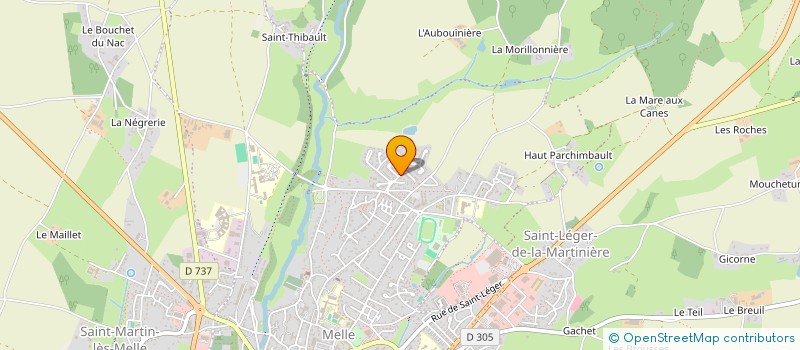 localisation de l'entreprise 910 163 369   MELLE