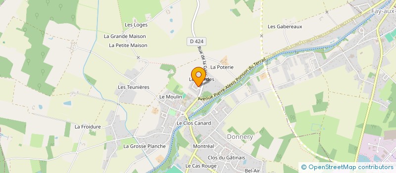 localisation de l'entreprise 910 164 698 à DONNERY