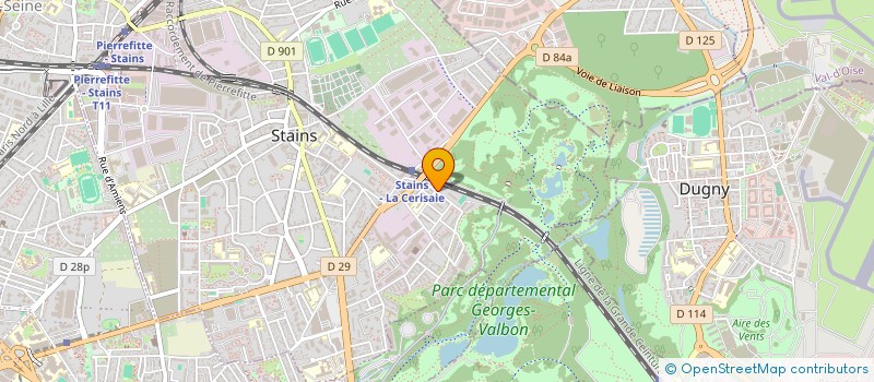localisation de l'entreprise 910 208 693 à STAINS