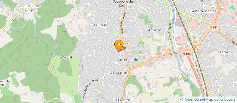 localisation de l'entreprise 910 222 736   ALES