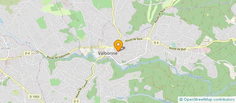 localisation de l'entreprise 910 249 564   VALBONNE