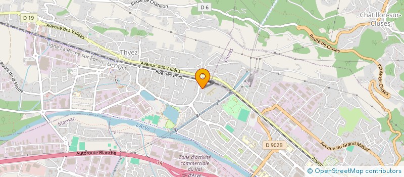 localisation de l'entreprise 910 318 021   THYEZ