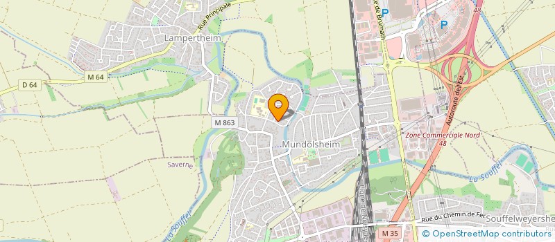 localisation de l'entreprise 910 434 745   MUNDOLSHEIM