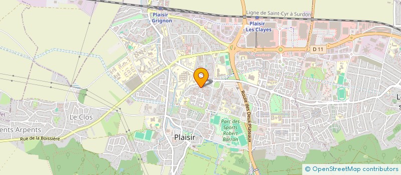 localisation de l'entreprise 910 513 332   PLAISIR