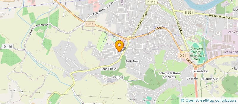 localisation de l'entreprise 910 549 526 à PUJOLS