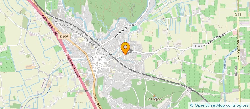 localisation de l'entreprise 910 575 695   PIOLENC