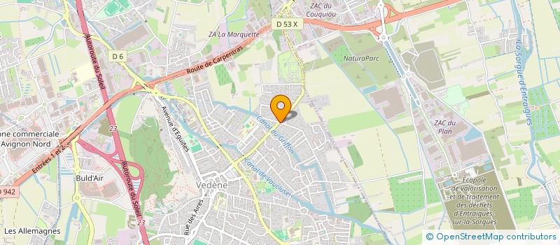 localisation de l'entreprise 910 585 215   SORGUES