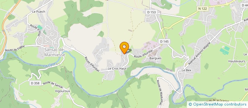 localisation de l'entreprise 910 708 973 à SANSAC-DE-MARMIESSE
