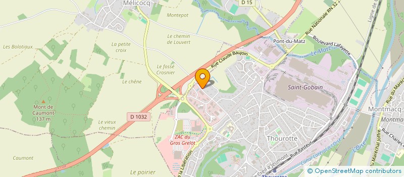 localisation de l'entreprise 910 731 892   THOUROTTE