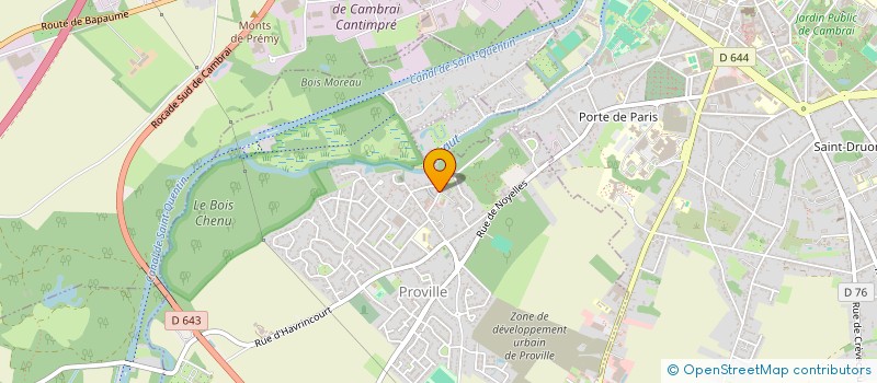 localisation de l'entreprise 910 739 291   PROVILLE