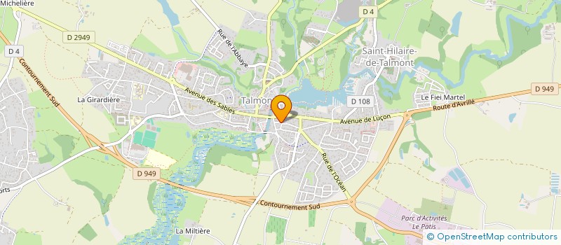 localisation de l'entreprise 910 757 160   TALMONT-SAINT-HILAIRE