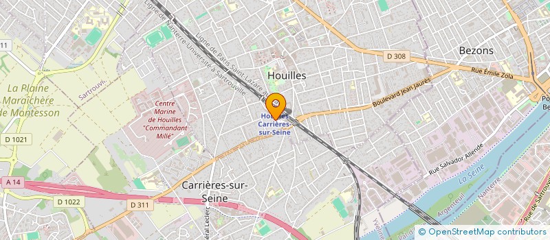localisation de l'entreprise 910 764 190   HOUILLES