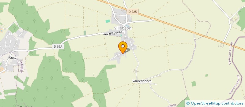 localisation de l'entreprise 910 765 551   VILLEBEON