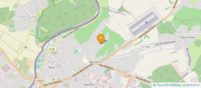 localisation de l'entreprise 910 772 227   METZ